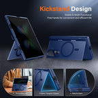 MOBOSI for Samsung Galaxy Z Fold 7 Case with Privacy Screen Protector, [Compatible with Magsafe], [Built-in Kickstand & Full Body Hinge Protection] Magnetic Slim Phone Case for Z Fold7, Blue