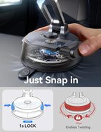 JOYROOM Car Phone Holder, [Tri-Fold] MagSafe Car Mount for Car, [Suction Pro+Gel Base] 360° Rotation Car Phone Mount Ultra-Strong Magnet for iPhone 17 16 15 14 13 12 and Other Series, ZZV1