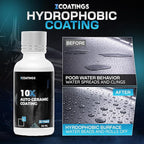 10X Ceramic Coating for Cars | 30ml SiO2 Nano Hydrophobic Formula | Protects Paint, Wheels & Trim | Professional Grade | Up to 5 Year Durability