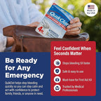 Adventure Medical Kits QuikClot Advanced Clotting Gauze - Stops Bleeding Up to 5X Faster Than Standard Gauze - Kaolin Hemostatic Dressing - for First Aid Kits & Survival Gear - 3 x 48