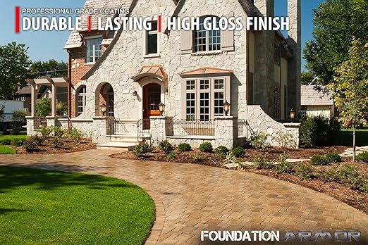 Armor AG Brown Seal - Brown Tinted High Gloss Solvent Based Concrete Sealer and Cure and Seal - 5 Gallons, 350 VOC