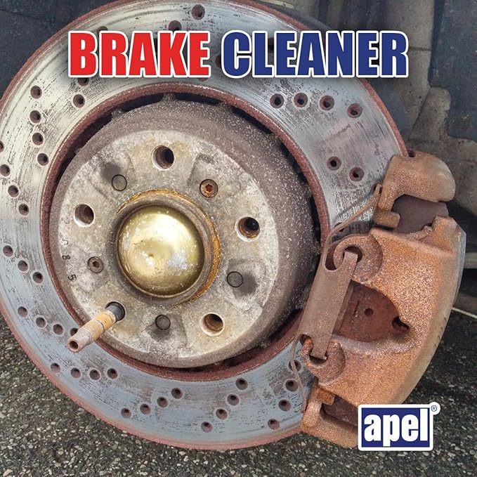 Mitreapel Brake Cleaner (12 x 15.1 fl oz) Non-Chlorinated Brake Parts Cleaner for Disc, Pads, Calipers, Springs, Rotors and Clutch (Pack of 12)