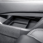 EDBETOS 2PCS/Set Center Console Organizer Compatible with Nissan Rogue 2021-2023 2024 2025 2026 Interior Accessories Lower Console Armrest Secondary Storage Box Pallet Middle Insert Tray Black ABS