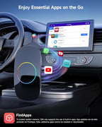Magic Box - AI Box CarPlay Android Auto Wireless 2GB+16GB, Support YouTube, Netflix, Prime Video, Disney+, Spotify w/HDMI Output, Dual Wi-Fi & BT (5.4 & 4.2), USB Playback, AI-Powered, OTA