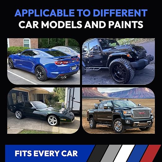 2026 New Upgraded Car Scratch Remover, Scratch and Swirl Remover for Vehicles Blemishes, Non-Toxic Car Paint Scratch Repair, Polishing & Waxing Kits with Buffer Pad, Microfiber Towel (1)