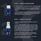 Nano Ceramic Coating for Cars' Windshield: Hydrophobic Glass Coating Spray Kit Provides Advanced Rain Visibility, Repels Dirt for Safer Driving. Professional Ceramic Coating for Cars