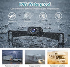 Wireless Backup Camera Kit for Trucks, 5 Inch 1080P HD Image,IP69 Waterproof, Color Night Vision, Adjustable Parking Line, License Plate Reversing Camera for for Trucks Car, Small RV, Pickup