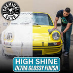 Chemical Guys CWS21216M Car Wash Starter Bundle - HydroSuds Ceramic SiO2 Shine High Foaming Car Wash Soap, 16 oz, Berry Scent + Chenille Wash Mitt (2 Items) Works on Cars, Trucks, SUVs, RVs & More