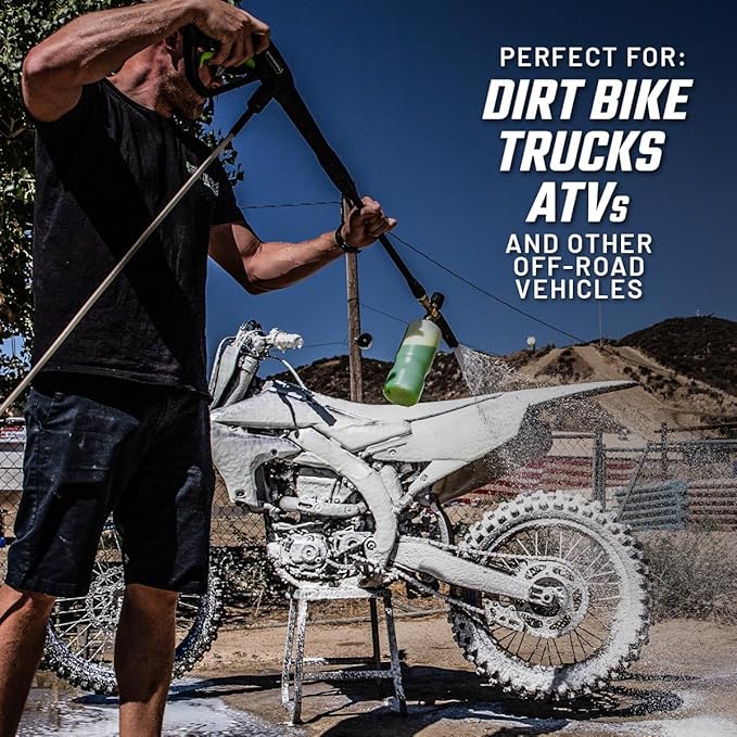 Hybrid Ceramic Off-Road Wash - Extra Thick Super Concentrated Cleaning Solution for Dirt Bike, UTV, Side x Side, Truck, Offroad Car Wash Soap Shampoo Works With Foam Cannon, Foam Gun, Sprayers,