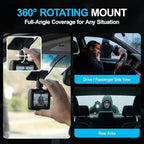 Magellan Dash Cam Front and Rear, 4K+4K Dual Dash Camera for Cars, STARVIS 2 Night Vision, Free 24H Parking Mode Hardwire Kit, Built-in Wi-Fi, GPS, 128GB SD Card Included (DR52)