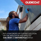 Glidecoat Ceramic Coating Applicator Sponges - Extremely Durable Ceramic Coating Applicator Pad for Detailing Cars, Boats, Motorcycles, RVs, and More - Smooth Application with No Wasted Product! (4)