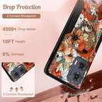 for Moto Edge 2024 Case - Compatible with MagSafe Women Girls Cute Magnetic Protective Phone Cover Girly Kawaii Mushroom Flower Heavy Duty Shockproof Design for Motorola Moto Edge 2024 Cases