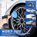 6" Wheel Hub Resurfacing Kit with Drill Adapter, Tire Change, Quick Rust Removal for Lug Studs and Rotors, Automotive Maintenance Tool(1set)