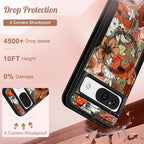 for Google Pixel 8A Case 6.1 Inch - Compatible with MagSafe Women Girls Cute Magnetic Protective Cover Girly Mushroom Flower Heavy Duty Shockproof Design for Google Pixel 8A Phone Cases