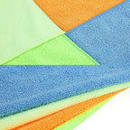 DNA Motoring TOOLS-00258 Cleaning Towels Car Washing Microfiber Cloth for Auto Detailing Home Kitchen, 12x16 Inch, Yellow, Orange, Blue, Green,Pack of 24