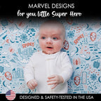 Milk Snob Marvel Infant Boy/Girl Swaddle Blanket, Soft Receiving, Security and Play, Toddler Infant Newborn Bedding, Baby Shower, Baby Registry Gift (Spider-Man Sketch Book) 34 * 34 inches