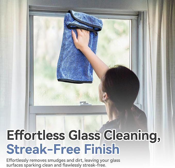 Shower Cleaning Cloths, Microfiber Towels for Cars, Soft, Absorbent, Quick Drying, and Non damaging car Cleaning Cloths, Car Drying Towels are Very Suitable for Cars, Trucks, Motorcycles