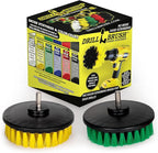 Kitchen Accessories - Pot Cleaning- Cleaning Supplies - Drill Brush - Power Scrubber Kitchen and Bathroom Brush Set - Spin Brush - Bath Mat - Soap Scum, Mineral Deposits, Calcium, Hard Water Stains