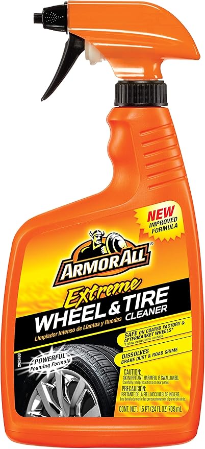 Armor All Extreme Wheel and Tire Cleaner, Car Wheel Cleaner Spray, 24 Fl Oz (Pack of 2)