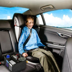Lebogner Luxury Car Organizer - Front Seat & Backseat Organizer, 4 Inside, 6 Outside Pockets, Easy Fold Design