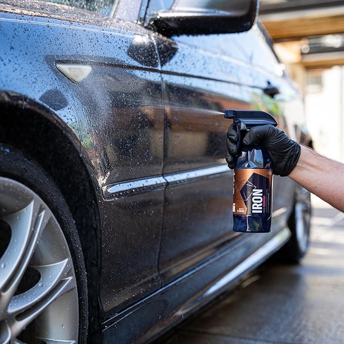 Gyeon Iron Redefined Iron Remover Fallout Cleaner for Car Paint Wheels Glass pH Neutral Color Changing Formula Removes Brake Dust Rust & Rail Dust Powerful Auto Detailing Surface Decontamination