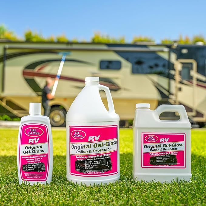 RV Polish w/Carnauba Cleaner Wax Formulation for a Protective Coating - Removes Water Spots, Light Scratches & Stains While Restoring Color & Shine, 1-Gallon (128 oz)
