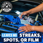 Chemical Guys Streak Free Glass and Window Cleaner - Works on Glass, Windows, Mirrors, and Screens, Ammonia-Free and Safe on Tinted Windows, for Cars, Trucks, SUVs, and Home Use - 16 oz