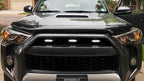 iJDMTOY 3pc Set Clear Lens Full LED Strip Front Grille Lighting Kit Compatible with 2014-up Toyota 4Runner, Includes (3) 24-SMD 6000K White LED Assy & Wiring Harness