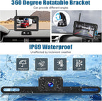 Wireless Backup Camera for Cars with 5 Inch Monitor Digital Signal Stable Reverse Camera Night Vision for Truck/Car/Pickup/SUV/ IP69 Waterproof