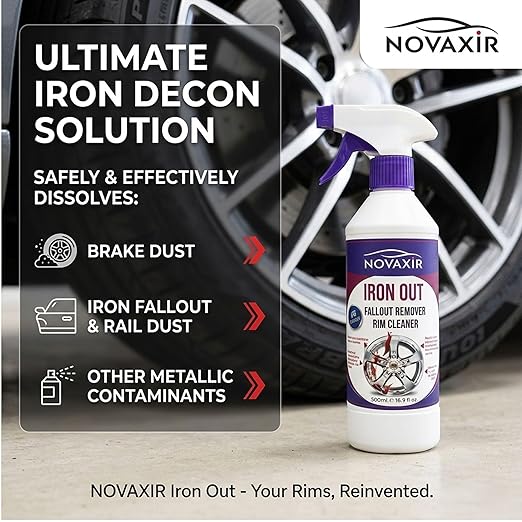 Iron-Out Wheel & Paint De-Ironer – pH-Neutral Iron Fallout Remover, Safe for Paint & Rims, 500 ml, Fast-Acting Cleaner for Brake Dust & Contaminants
