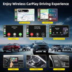 Wireless CarPlay Adapter Compatible with Apple iPhone (2025 Upgraded) - Multi-User Seamless Connection for Convert Wired to Wireless Car Play Adapter - No Latency from iOS 10+ to Screen w/USB C