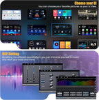8 Core 6GB+128GB Car Radio for for Jeep Patriot Compass 2010-2016,10.2 Inch QLED Touch Screen Car Stereo with Carplay&Android Auto,WiFi,GPS Navigation,Bluetooth,FM&AM Radio,Android 15