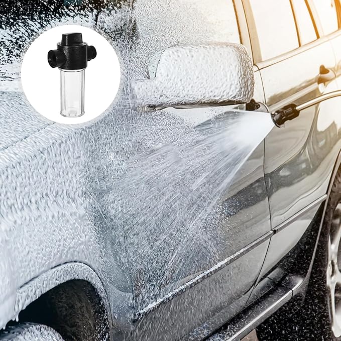 Yardwe Car Washing Foam Sprayer Bottle with Quick Connector, Large Capacity Multi-Functional Garden Hose Foam Cannon for Outdoor Car Wash and Cleaning Accessories