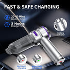 Car Vacuum Cleaner High Power - 22000PA Portable Car Vacuums 4 in 1 Compressed Air Duster & Blower Hand Held Vacuum Cordless with Brushless Motor for Cars Home Office Camping Ideal Gifts for Men women