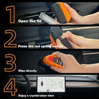 Car Screen Cleaner with Built-in Sponge | Effortlessly Removes Fingerprints, Dust and Make-up Stains | Anti Static Formula Safely Works on TV, Laptop, Computer Monitor, Phone, Dashboard & Console