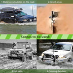 SCITOO Snorkel Head Pre Cleaner 3 Inch Snorkel Ram Sand Cup for Most Cars, Trucks, SUV, ATV, RV, Jeep, Off Road, 4X4