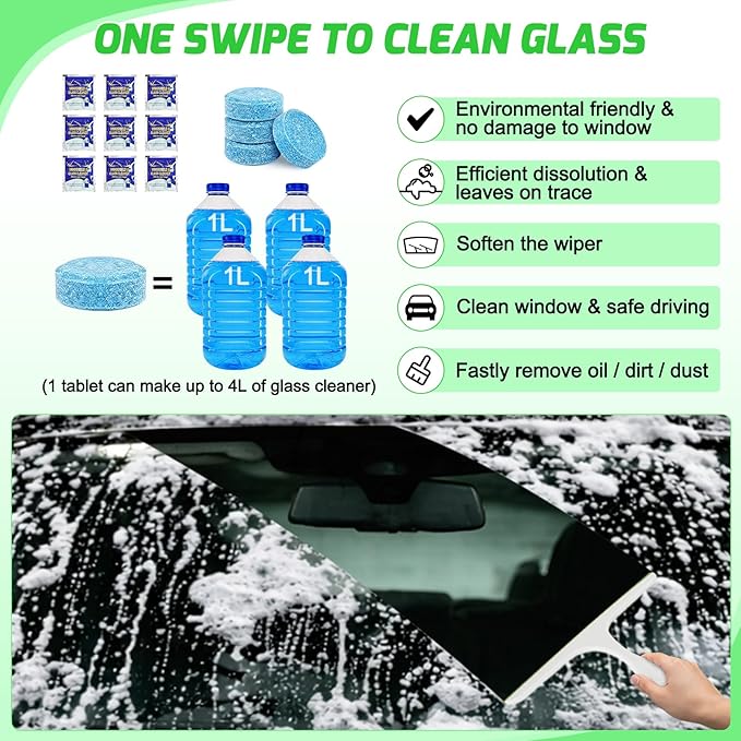 Nilight 52PCS Car Detailing Kit Auto Cleaning Tools Wash Set with Storage Carry Bag Home Use for Interior Exterior Deep Clean Polish Car Care Windshield Dashboard Seat Air Vents Wheels Tires, Green