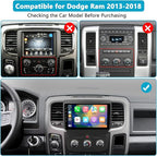 Car Stereo Radio for Dodge RAM 1500 2500 3500 2013 2014 2015 2016 2017 2018, Android 13 2G+64G Head Unit for Ram, 9 inch IPS Touch Screen Wireless CarPlay/Android Auto Bluetooth WiFi, Backup Camera