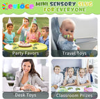 Cevioce Sensory Slug Fidget Toys,Mini Fidget Slug Toys for Adults & Kids Party Favors,1Pc Cute Autism Sensory Toys for Autistic Children,Toddler Toys Age 3+ Easter Basket Stuffer for Kids