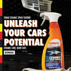 SONAX Ceramic Spray Coating 257400 | Durable Ceramic Technology for High Gloss & Protection | Hydrophobic for All Paint Surfaces | Easy to Apply | Long Lasting Shine & Water Repellent Finish | 750ml