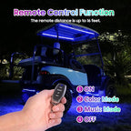 10L0L 6PCS Golf Cart Underbody Light Kit with Canopy Lights, Underglow LED Strip for Yamaha EZGO Club Car, 24 Modes Multicolor RGB Music Sync IP67 Waterproof
