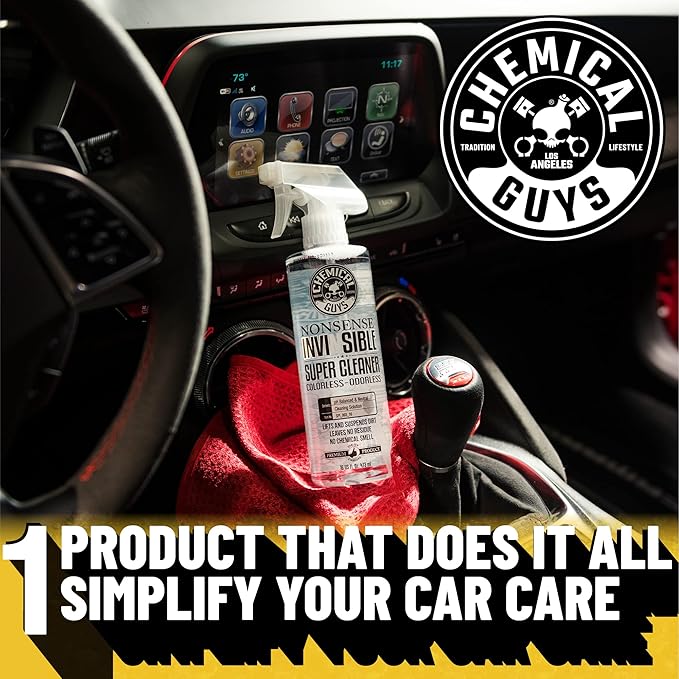 Chemical Guys TVD_107_1603 V.R.P. Vinyl, Rubber and Plastic Non-Greasy Dry-to-The-Touch Long Lasting Super Shine Dressing for Tires, 16 fl oz & SPI_993_16 Nonsense All Surface Cleaner 16 fl. Oz