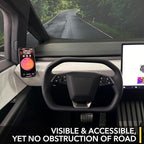 TWRAPS Phone Mount Charger for Tesla Cybertruck 2024-2026, Compatible with MagSafe Cases and iPhone 17 Including Pro & Max, No Glue Magnetic Dash Anchor, Cyber Truck Dashboard Accessories