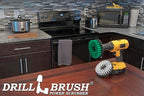 Drill Brush - Kitchen Tools - Grout Cleaner - Large Spin Brush Kit - Clean Stove, Oven Rack, Sink, Tile, Counter, Cabinets, Floors - Glass Cleaner - Upholstery, Leather, Fabric, Vinyl - Carpet Cleaner
