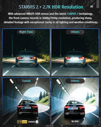 Neideso 5 Channel 360° Dash Cam Front and Rear, 2.7K + 4*1080P, STARVIS 2 Sensor, AI Driver Fatigue Alert, 5GHz WiFi GPS Car Dash Camera, HDR Night Vision, Free 128GB Card, 24H Parking Mode, N900Ultra