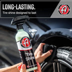 Adam's Polishes Tire Shine Gallon - Spray Tire Dressing W/ SiO2 for Non Greasy Car Detailing |Use W/Tire Applicator After Tire Cleaner & Wheel Cleaner,Gives A Ceramic Coating Wax