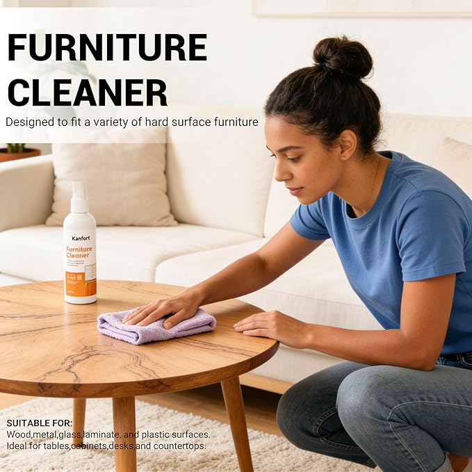Carpet & Upholstery Cleaner 5-Piece Set, Fast Action Stain Remover for Furniture, Fabric, Sofa, Car Seats & Clothes - Includes Brush and Towel - Safe for Kids and Pets, Includes Brush & Towel