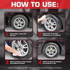 Black Magic 120270 Tire Wet Spray, Weather & Rinse-Resistant Formula that leaves Tires looking Wet, Black & Glossy in One Spray, 14.5 Fl. Oz. (Pack of 2)