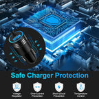 Android Car Charger Type C Samsung Car Charger Fast Charging for Samsung Galaxy S26/S25/S24/A57/A37/A17/A56/A36/A26/A16/A15/A14/A54/A53 5G/A13/S23/S22/S21/S20/Z Flip7,3.4A Car Adapter+3ft USB C Cable