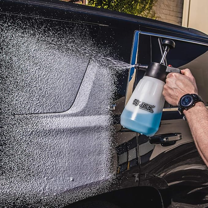 Slick Products Hybrid Ceramic Wash & Wax Super Concentrate – Extra Thick Foaming Car Shampoo & Motorcycle Wash Soap with Wax Protection – Perfect for Foam Cannon – 32 oz.